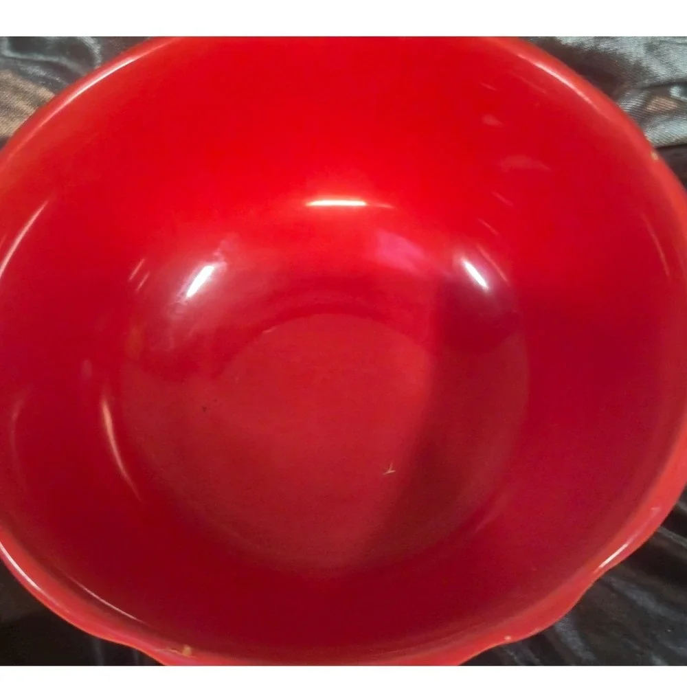The Pioneer Woman Gingham Cow Stoneware 3pc Set 2 Salad Plates 1 Bowl Red White